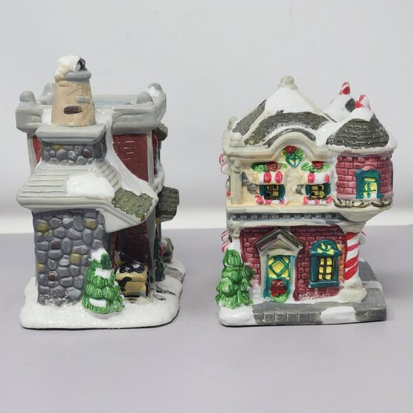 Cobblestone Corners & Wellington Square Set Of 2 Christmas Village Houses - Picture 4 of 11